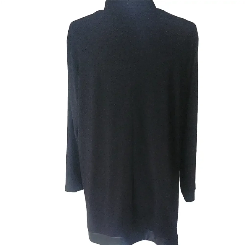 Anne Klein Black Tunic Top - Picture 7 of 10